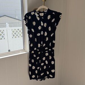Kate Spade Black Dress with White Floral Pattern